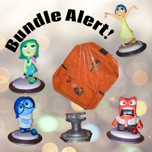 Disney Infinity Inside Out Bundle – Figures + Backpack 🎒✨ - Picture 1 of 4